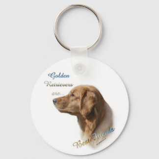 Golden Retrievers are Best Friend Keychain