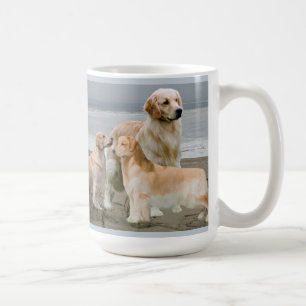 Golden Retrievers at the Beach Mug