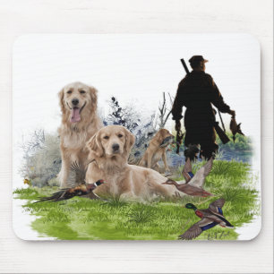 Golden Retrievers - Excellent hunting dogs Mouse Pad