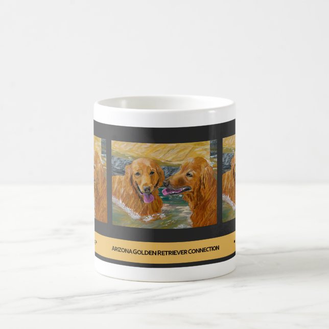 Golden Retrievers Frolic Mug (Center)