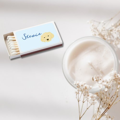 Golden Retrievers Matchbook Matches for wedding 