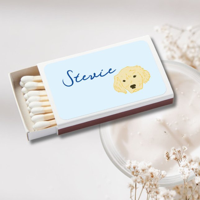 Golden Retrievers Matchbook. Matches for wedding.  (Creator Uploaded)
