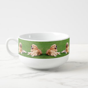 Golden retrievers soup mug