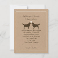 Golden Retrievers Wedding Invitation