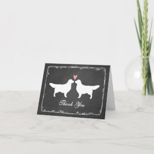 Golden Retrievers Wedding Thank You