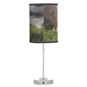 Golden Retriver Resting in the Grass Photo Table Lamp (Back)