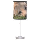 Golden Retriver Resting in the Grass Photo Table Lamp (Front)
