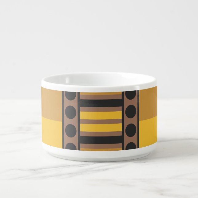 Golden Retro Grid Bowl (Center)