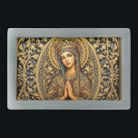 Golden Reverence Virgin Mary Belt Buckle<br><div class="desc">Elevate your style with this stunning Golden Reverence Virgin Mary belt buckle! ✨ A perfect blend of elegance and spirituality,  it’s not just an accessory; it’s a statement of faith and beauty. Wear it with pride and let your outfit shine! 💙</div>