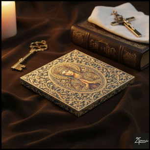 Golden Reverence Virgin Mary Gallery Wrap
