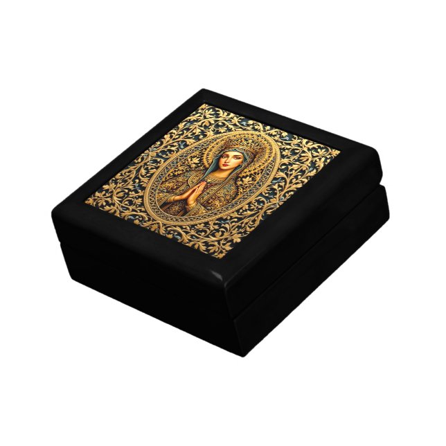 Golden Reverence Virgin Mary Gift Box (Side)