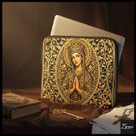 Golden Reverence Virgin Mary Laptop Sleeve<br><div class="desc">Discover the beauty of the Golden Reverence Virgin Mary Bowl! This striking piece combines a luxurious gold and black design that will captivate anyone who sees it. Make it the centerpiece of your decor and let it shine! 🌟💛</div>