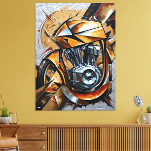 Golden Ride Power Canvas Print