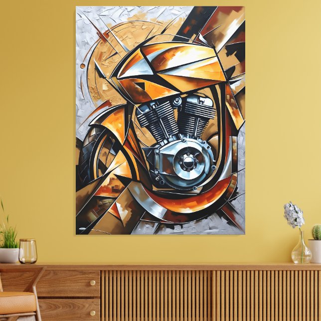 Golden Ride Power Canvas Print (Insitu(LivingRoom))