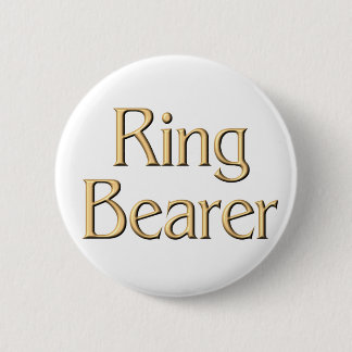 Golden Ring Bearer button