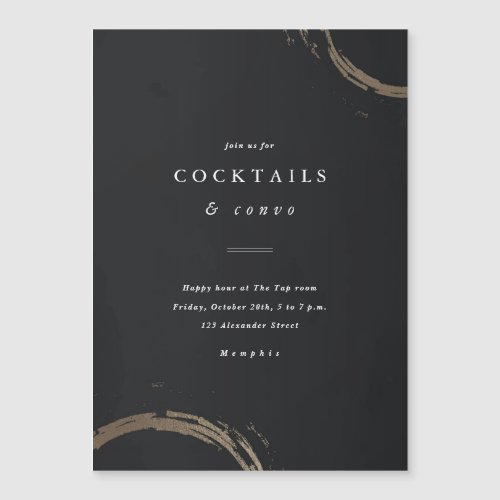Golden Rings Cocktail Party Invitation