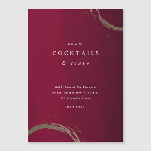 Golden Rings Cocktail Party Invitation