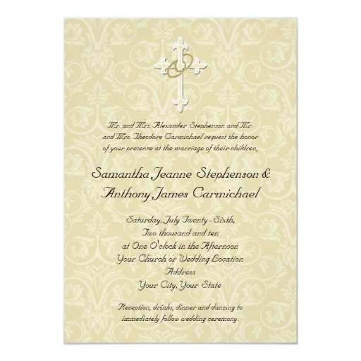 Cross Wedding Invitations 9