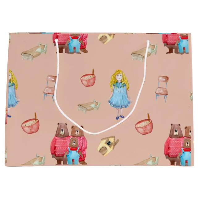 Golden Rites and Three Bears Large Gift Bag (Front)