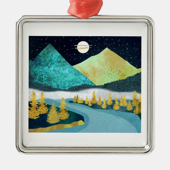 Golden River Metal Ornament (Front)