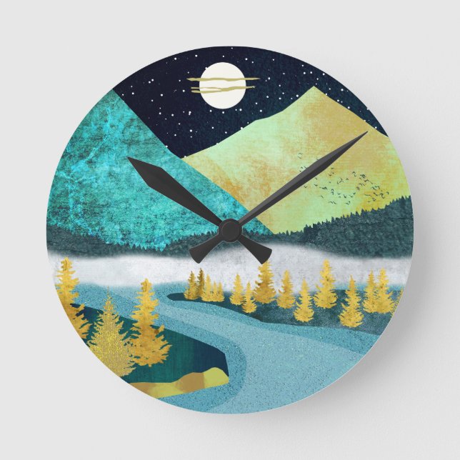 Golden River Round Clock (Front)