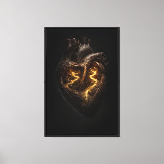 Golden River Within the Human Heart Canvas Print