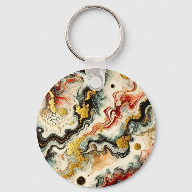 Golden rivers keychain (Front)