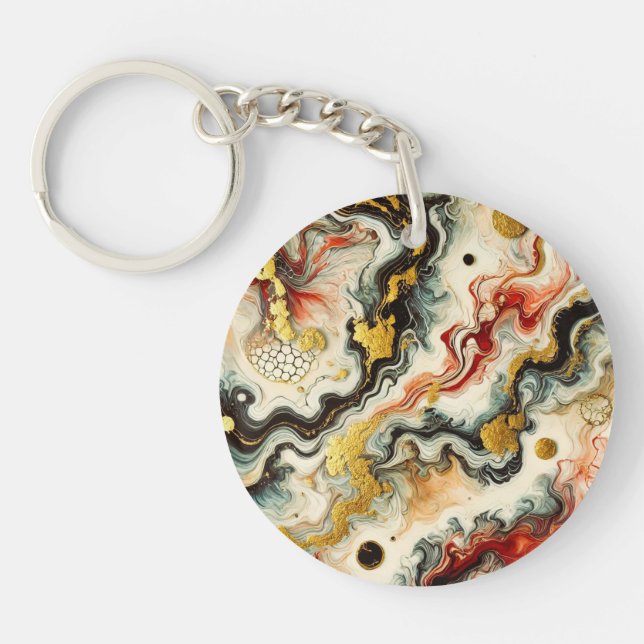 Golden rivers keychain (Front)