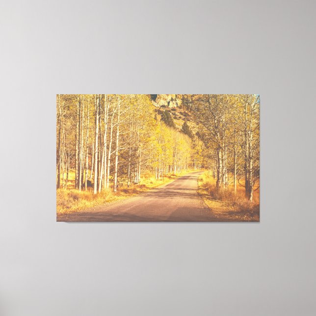 Golden Road Canvas Print (Front)