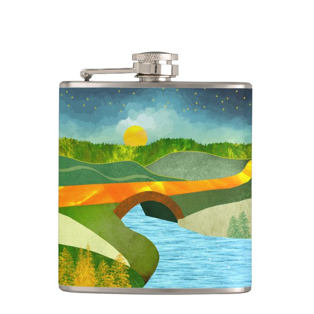 Golden Road Flask (Front)