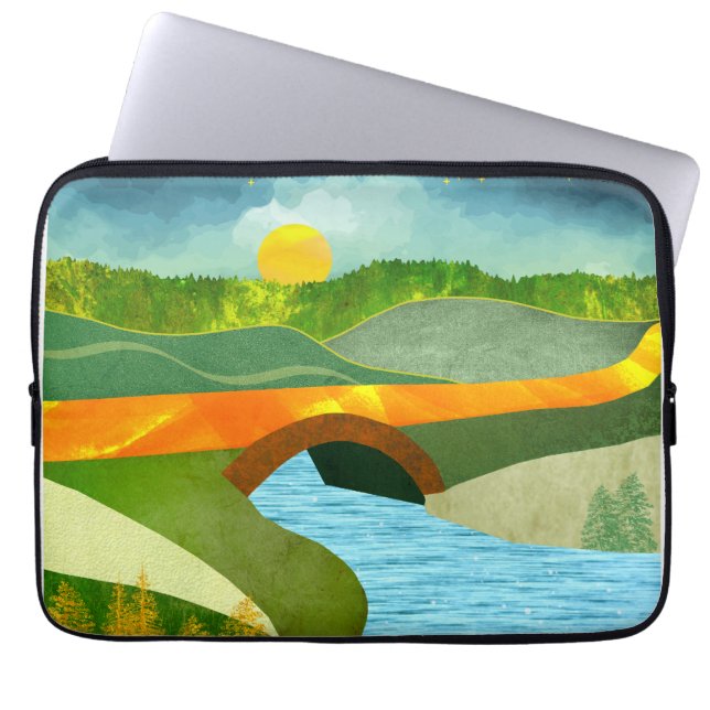 Golden Road Laptop Sleeve (Front)