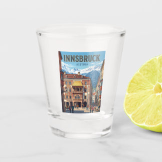 Golden Roof Austria Shot Glass