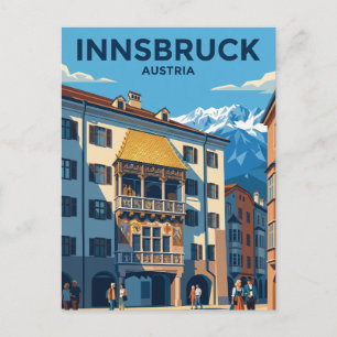 Golden Roof (Goldenes Dachl) Austria Postcard