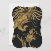 Golden Rooster Bird Japanese Classic Antique (Front)