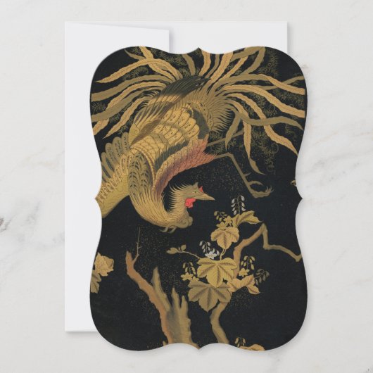 Golden Rooster Bird Japanese Classic Antique (Front)