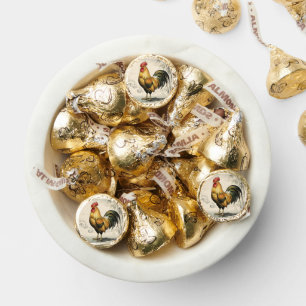 Golden rooster Japanese art Hershey®'s Kisses®