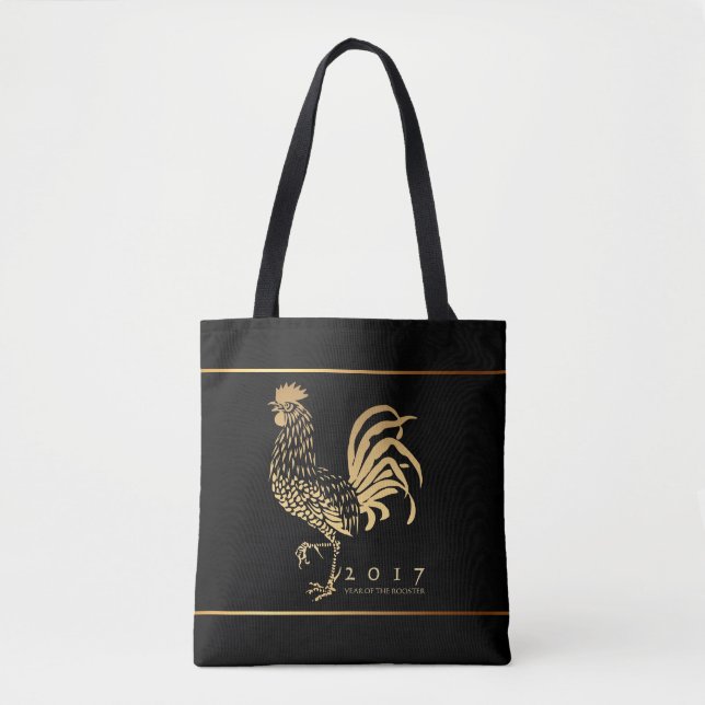 Golden Rooster New Year 2017 Black Bag 2 (Front)