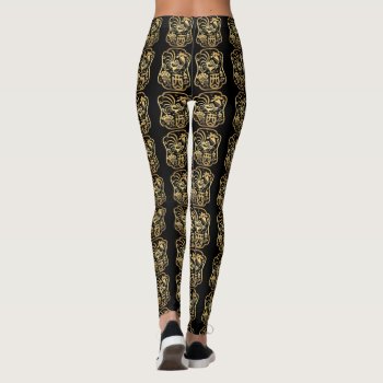 Golden Rooster Year 2017 S Papercut Black Leggings by 2017_Year_of_Rooster at Zazzle