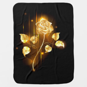Golden rose ( gold rose ) baby blanket