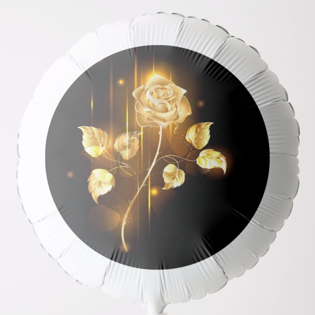 Golden rose ( gold rose ) balloon (Front)