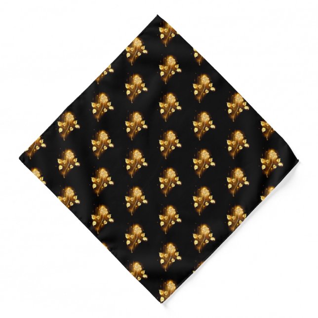 Golden rose ( gold rose ) bandana (Front)