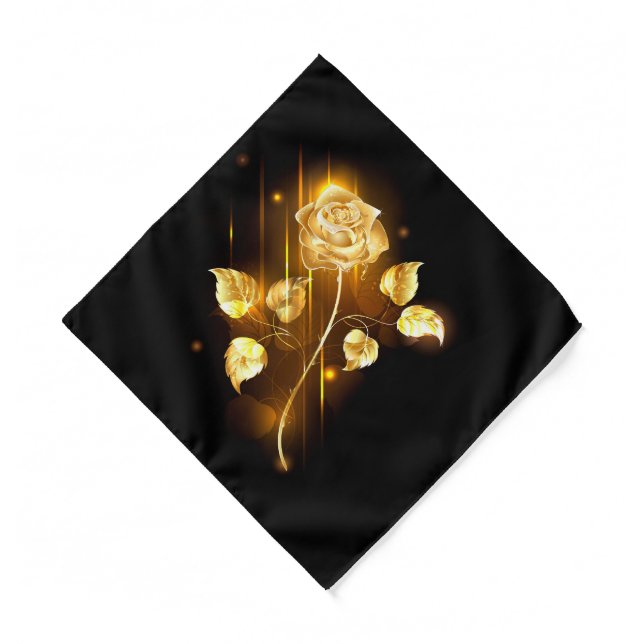 Golden rose ( gold rose ) bandana (Front)