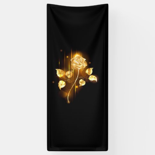 Golden rose  gold rose  banner