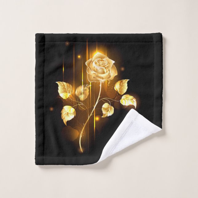 Golden rose ( gold rose ) bath towel set (Wash Cloth)