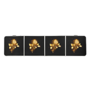 Golden rose ( gold rose ) beer pong table