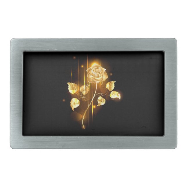 Golden rose ( gold rose ) belt buckle (Front)