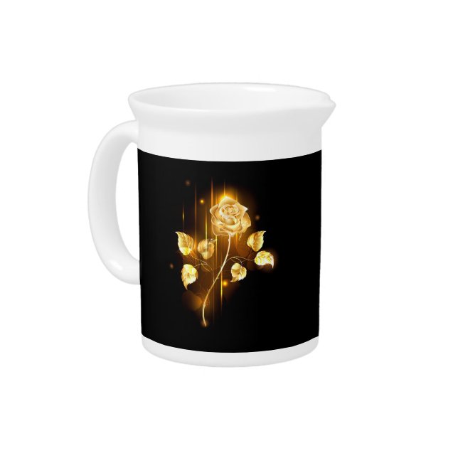 Golden rose ( gold rose ) beverage pitcher (Left)