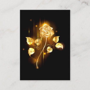 Golden rose ( gold rose ) business card
