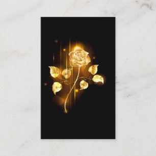 Golden rose ( gold rose ) business card