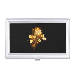 Golden rose ( gold rose ) business card case
